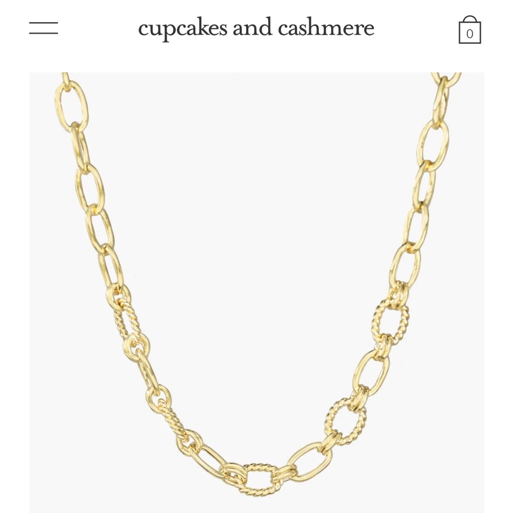 Brand new Cupcakes & Cashmere chain link necklace.